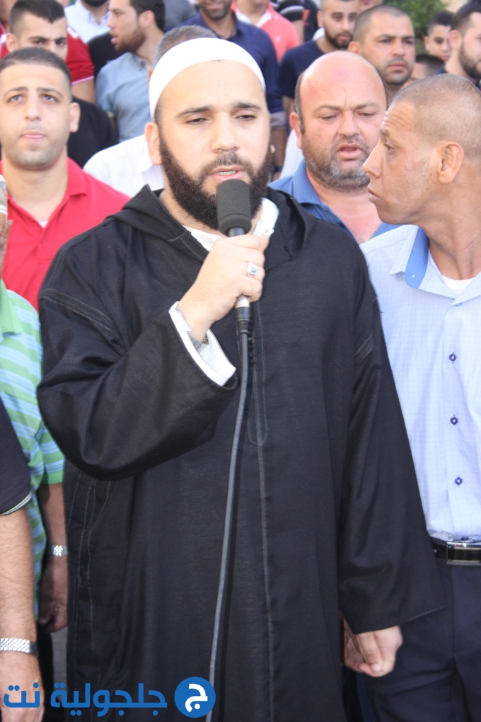 خطبة ومسيرة عيد الاضحى من مسجد البخاري في جلجولية 
